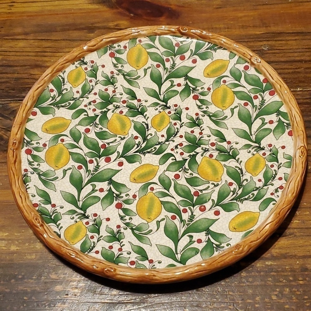 Pacific Rim Lemon Plate Size 10.5 inches